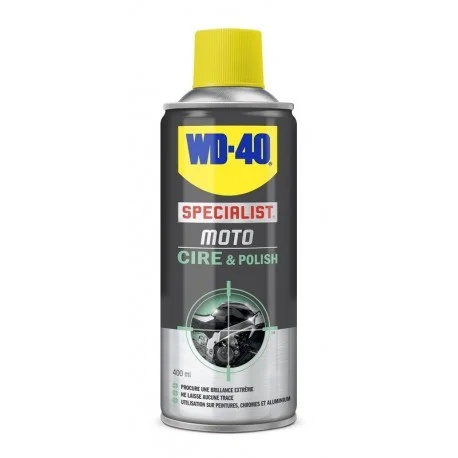 Cire et Polish WD 40 Specialist Moto Spray 400 ml