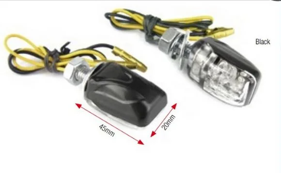 Clignotant Bihr s Shell LED noir Universel Ref : BI01963A / 1066337