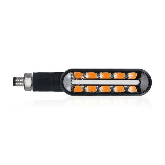 Clignotant Chaft CYCLONE LED SEQUENTIELS (La paire) Universel – Noir Ref : CF0225