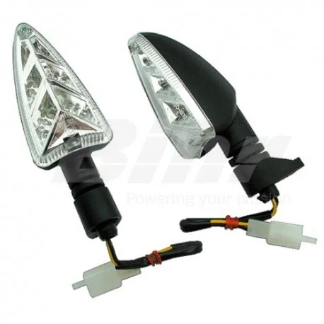 Clignotant moto leds type origine avant droit / arriere gauche APRILIA SHIVER TUONO DORSODURO BMW DERBI
