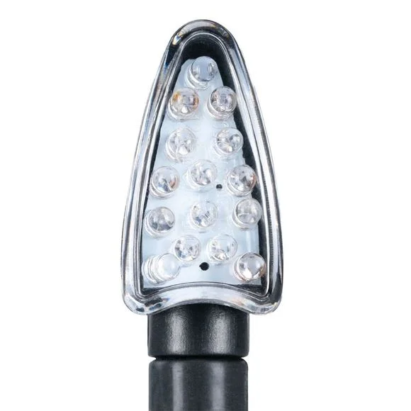 Clignotant Oxford LED Arrow Long (inclus 2 résistances) La paire Universel – Noir Ref : OD0061 / EL339