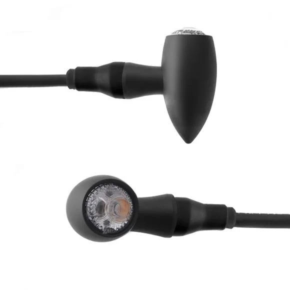 Clignotant Rizoma Club S LED (Clignotant, feu de position arrière et feu de stop) (L’unité) Universel – Noir Ref : RZ0115