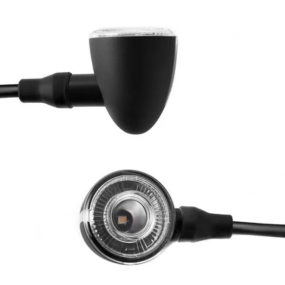 Clignotant Rizoma Iride L LED (feu de position avant) (L’unité) Universel – Noir Ref : RZ0571