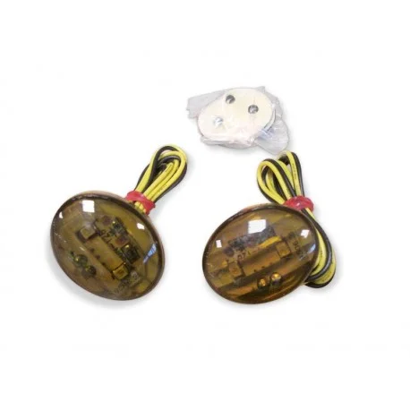 Clignotants moto universel OEil de chat LED petit modele