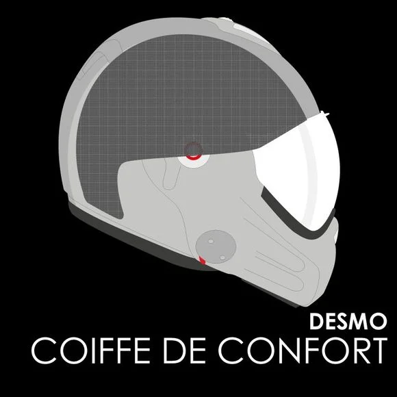 Coiffe ROOF RO32 DESMO / RO32 DESMO NEW GENERATION – Noir Ref : RO0196