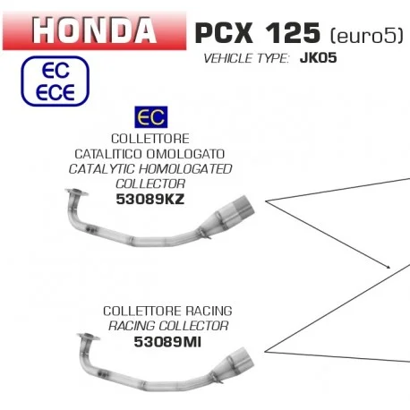 Collecteur d’Echappement ARROW HONDA PCX 125 2021-2024