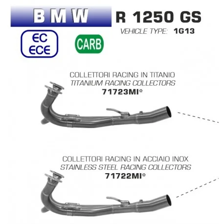 Collecteur d’Echappement racing ARROW BMW R1250GS R1250GS ADVENTURE 2019-2023