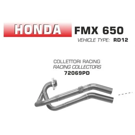 Collecteur d’Echappement racing ARROW HONDA FMX 650 2005-2008