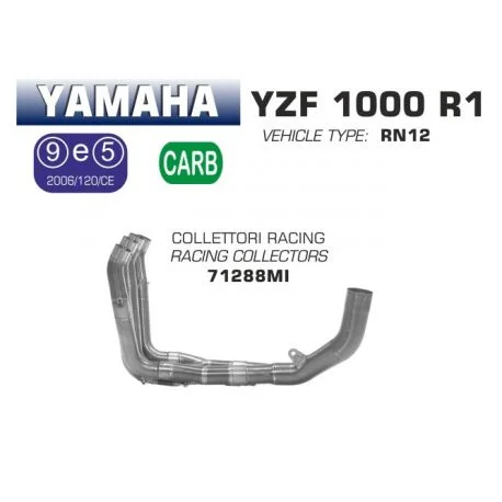 Collecteur d’Echappement racing ARROW YAMAHA YZF-R1 2004-2006