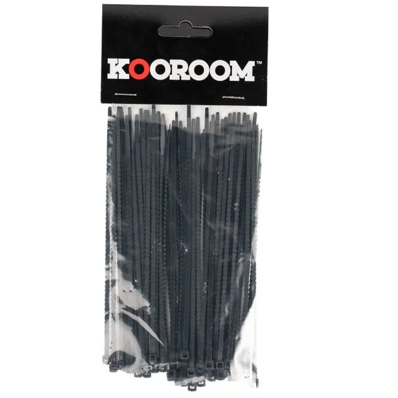 Colliers de serrage KOOROOM découpable à la main 150mm x 2,8mm Pack de 60 Universel – Noir Ref : KOR0202 / KOR0202C123