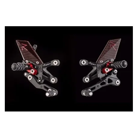 Commandes reculees racing reglables / repliables LIGHTECH selection standard BMW S1000RR 2009-2014 S1000R 2014-2016