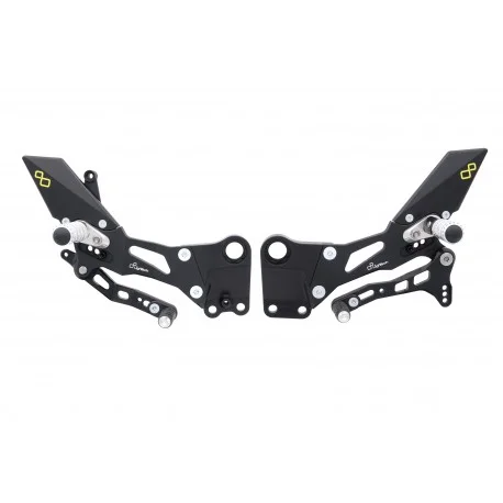 Commandes reculees reglables / repliables LIGHTECH selection inversee et inversee KTM RC125 RC200 RC390 2017-2020
