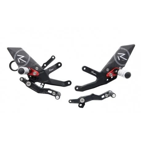 Commandes reculees reglables / repliables LIGHTECH selection standard ou inversee BMW S1000RR M1000RR 2019-2023