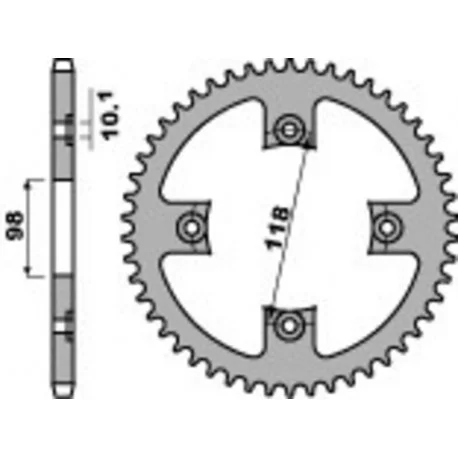 Couronne B1 acier standard – 520