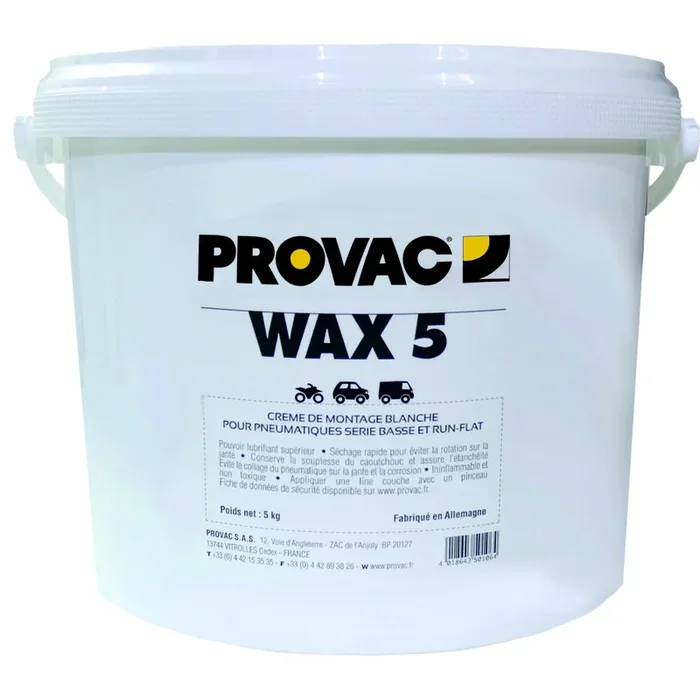 Crème de montage pneus PROVAC blanche – 1x5kg