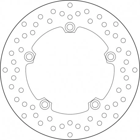 Disque de frein arriere BREMBO Oro 68B407L0