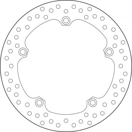 Disque de frein arriere BREMBO Oro 68B407N1
