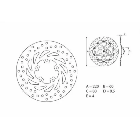 Disque de frein BREMBO Oro fixe – 68B40732