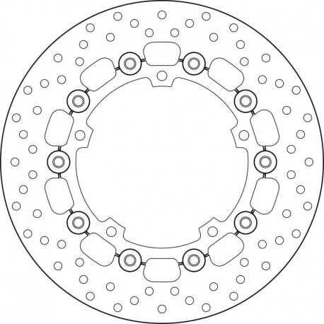 Disque de frein BREMBO Oro flottant 78B40837
