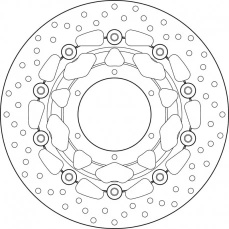 Disque de frein BREMBO Oro flottant 78B40838