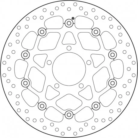 Disque de frein BREMBO Serie Oro Flottant 78B408B5