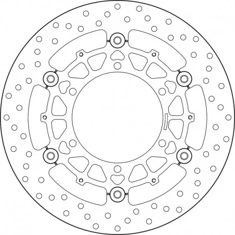Disque de frein moto BREMBO Oro rond flottant 78B40846