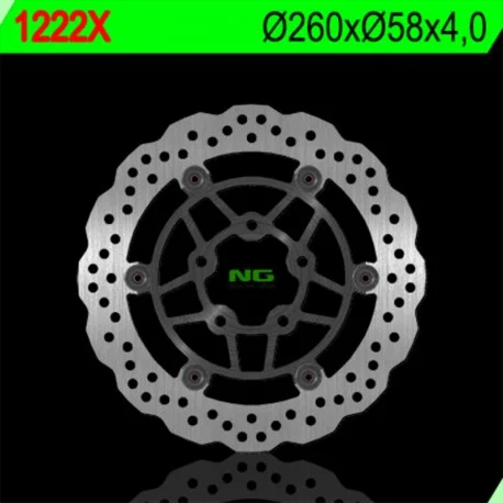 Disque de frein NG BRAKES petale flottant – 1222X