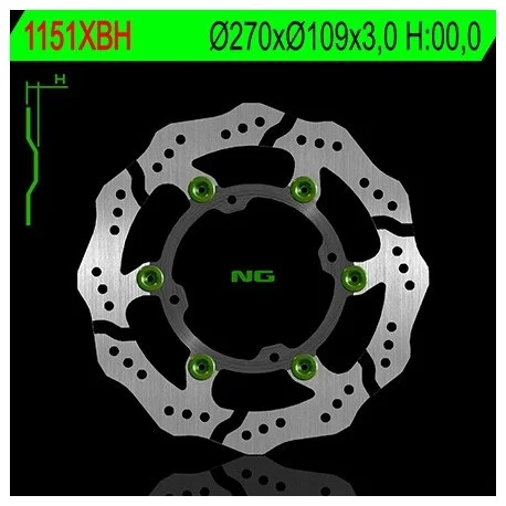 Disque de frein oversize NG BRAKE DISC Petale Flottant – 1151XBH
