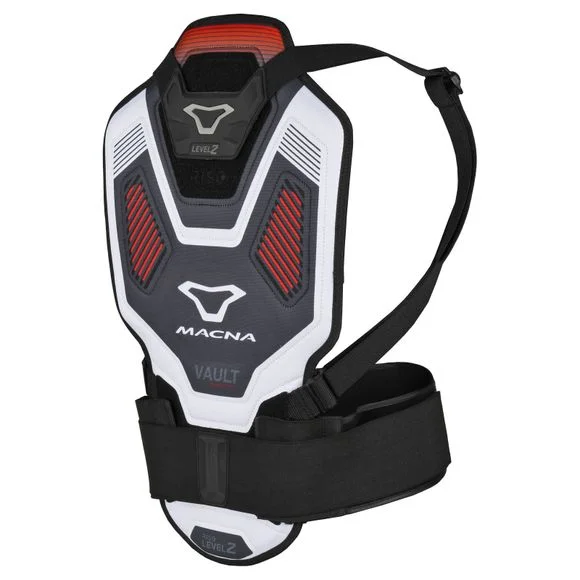 Dorsale à bretelles Macna VAULT BACK PROTECTOR – Noir / Rouge Ref : MAC0468