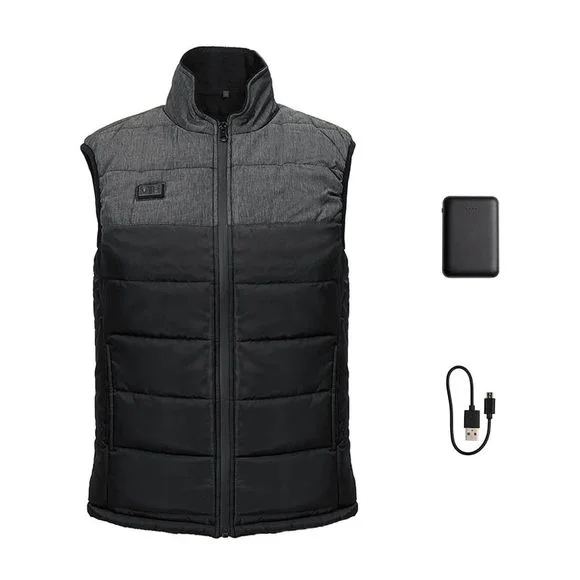 Doudoune chauffante G-HEAT SANS MANCHES – Noir / Gris Ref : GH0025