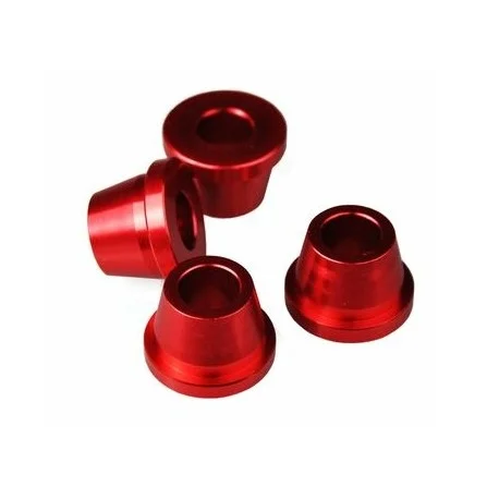 Douilles SCAR alu rouge HONDA pour pontet de guidon