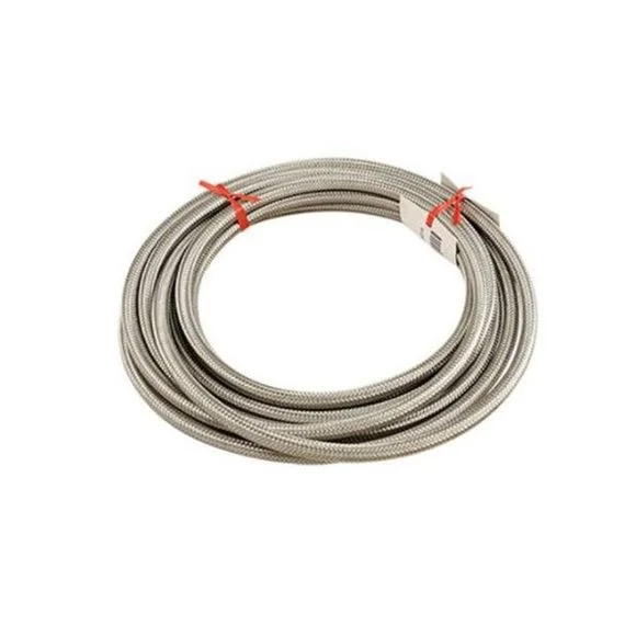 Durite d’essence Brazoline 5 mètres 6×10.5 mm INOX TRESSE Universel – Gris Ref : BRZ0098 / DP98530
