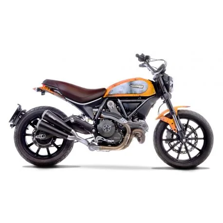 Echappement LEOVINCE GP DUAL decatalyse DUCATI SCRAMBLER 2015-2016