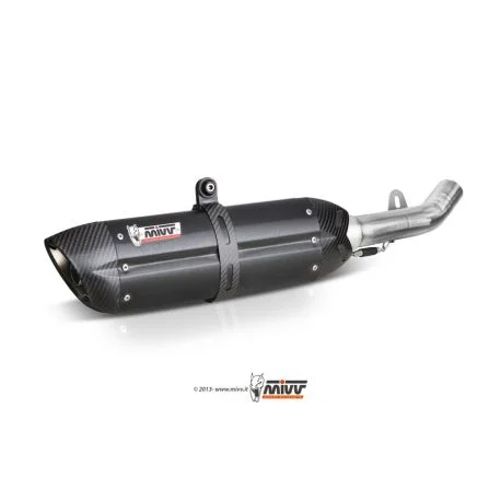 Echappement MIVV SUONO STEEL BLACK KAWASAKI Z750R a partir de 2011