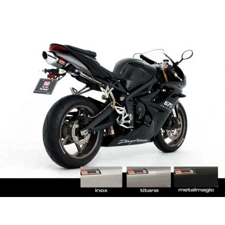 Echappement YOSHIMURA OVAL CONE TRIUMPH 675 daytona 2009-2012