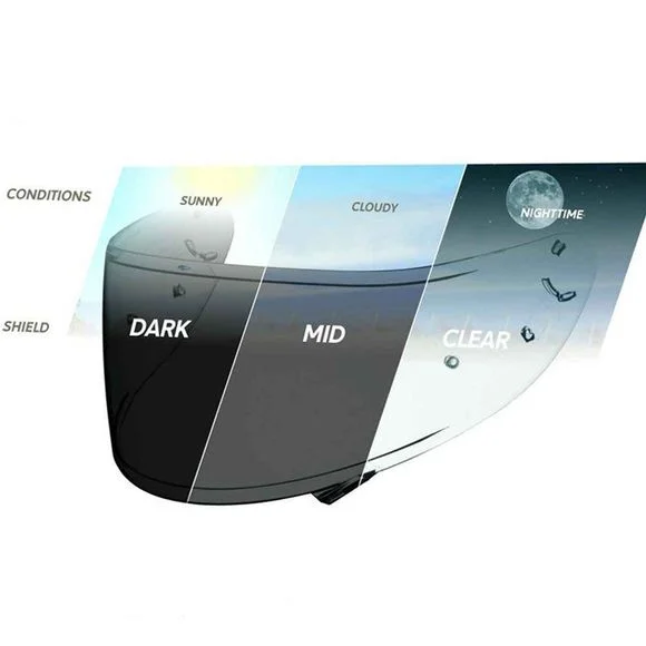 Ecran casque Shoei PHOTOCHROMIQUE – NXR2- X-SPR PRO CWR-2 – Incolore Ref : SI0489 / 17390121