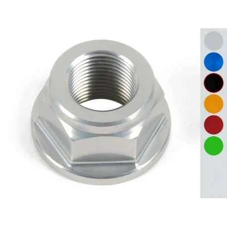 Ecrou d’axe de roue / bras oscillant / colonne de direction ergal LIGHTECH pour moto 24 X 1,00