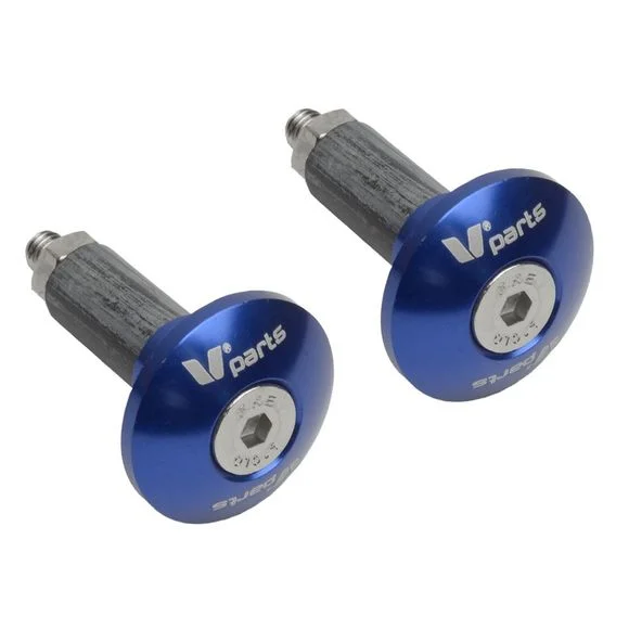 Embouts de guidon Bihr Ø12-18mm bleu Universel Ref : BI01996A / 1083378002