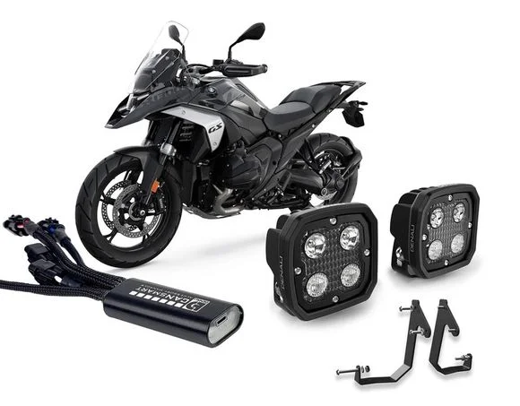 Feux Denali Kit d’éclairage D4 LED 10W – avec Contrôleur CANsmart GEN II et support de phareBMW 1300 R 1300 GS – 2024 – 2025Ref : DENA00275A / 3064962