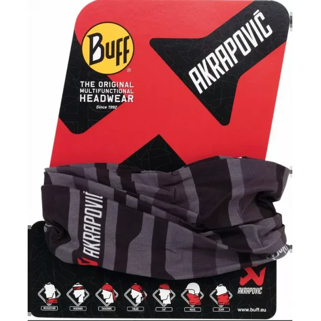 Foulard Akrapovic noir et gris