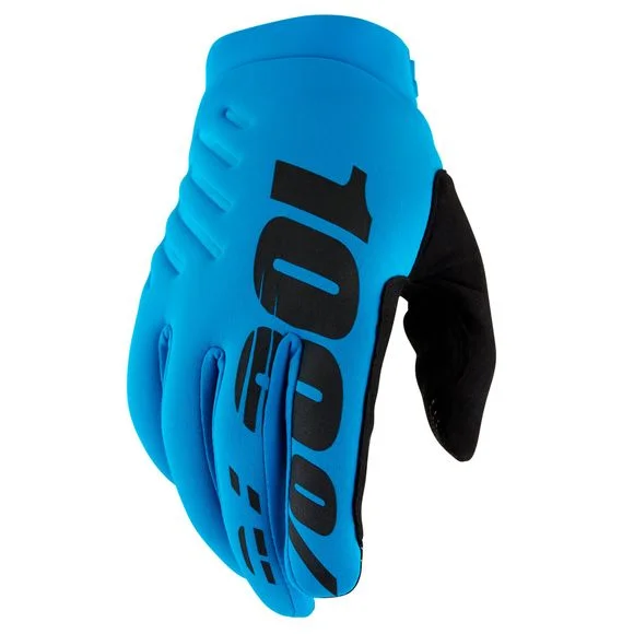 Gants cross 100% BRISKER TURQUOISE 2024 – Bleu Ref : CE1306