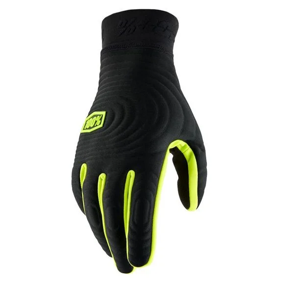 Gants cross 100% BRISKER XTREME NOIR/JAUNE FLUO 2024 – Noir / Jaune Ref : CE1309