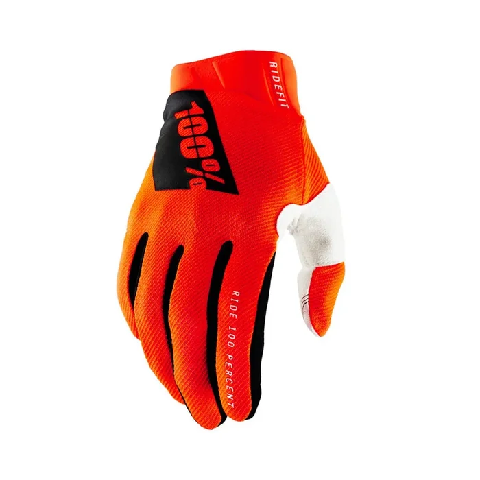 Gants Cross 100% RIDEFIT Orange Fluo