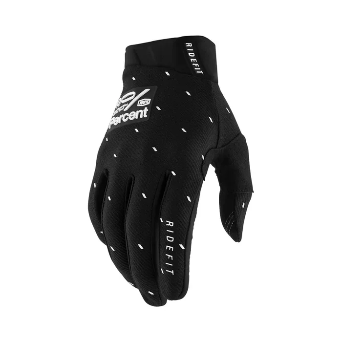 Gants Cross 100% RIDEFIT Slasher Noir
