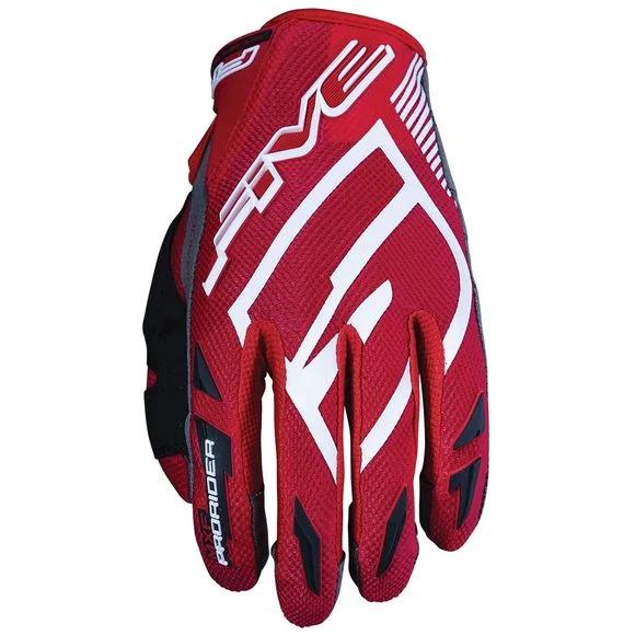 Gants cross Five MXF PRORIDER S – RED 2023 – Noir / Rouge Ref : FV0256
