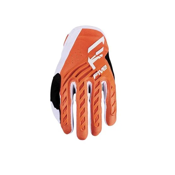 Gants cross Five MXF3 EVO KID 2025 – Orange / Blanc Ref : FV0480