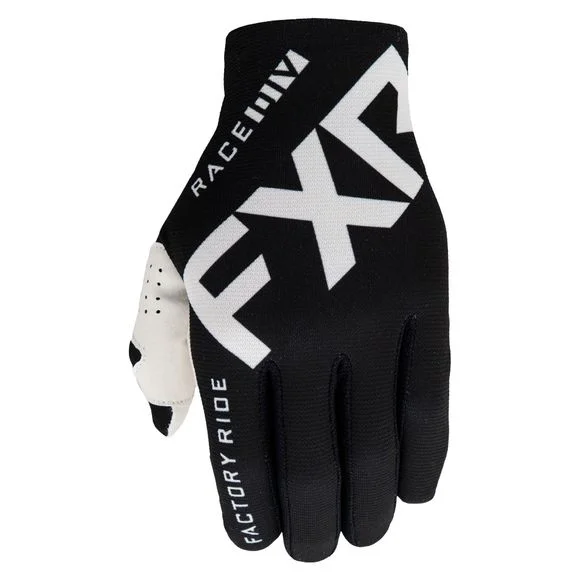 Gants cross FXR LITE BLACK/WHITE 2021 – Noir / Blanc Ref : FXR0105