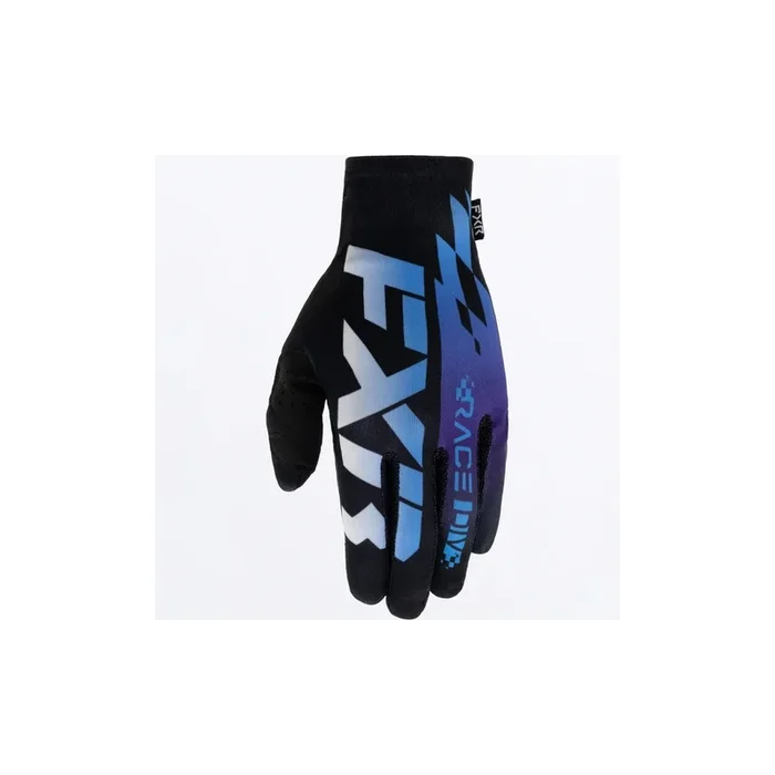 Gants Cross FXR PRO FIT LITE Noir Blanc Bleu