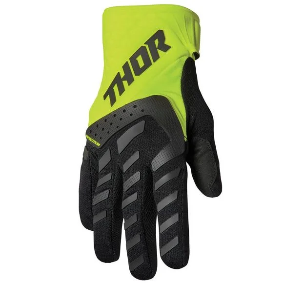 Gants cross Thor SPECTRUM BLACK ACID 2024 – Noir / Jaune Ref : TO2769