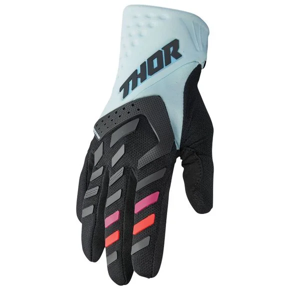 Gants cross Thor SPECTRUM FEMME 2024 – Noir / Bleu Ref : TO2772